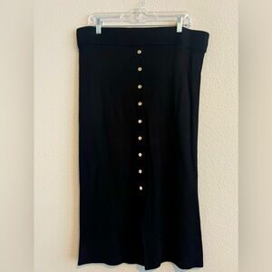 NWT The Limited Midi Black Sweater Skirt - Size XL